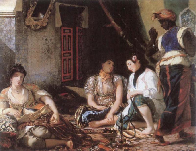 Eugene Delacroix Algerian Women in their Chamber china oil painting image